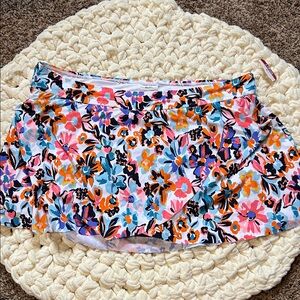 NWT Anne Cole limited edition Colorful Floral Bikini Skirt